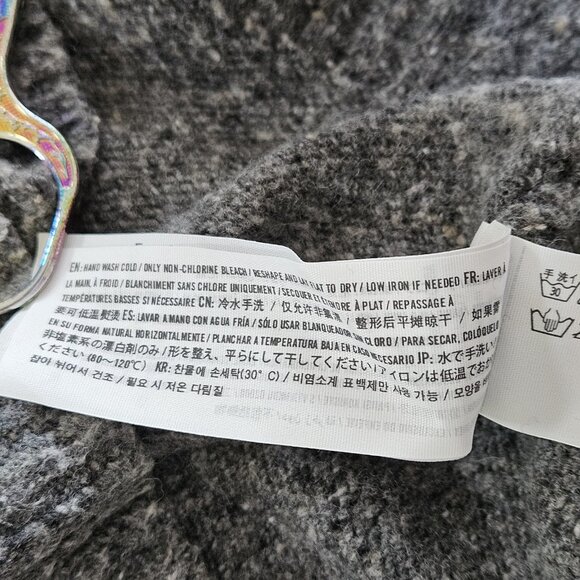 Abercrombie & Fitch Sweater Men M Marled Gray LS Crew Neck Wool Preppy Academia - Picture 13 of 16